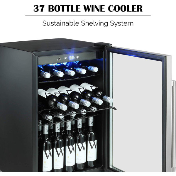 YUKOOL 4.4cu.ft Single Zone Freestanding Wine & Beverage Refrigerator